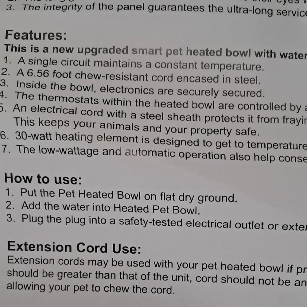 Pet Heated Bowl
